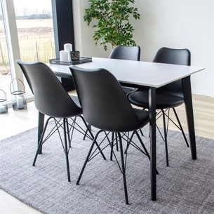 Oslo Spisebordssæt - 4 stole